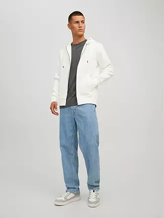 JACK & JONES | Sweat-shirt à capuche zippé JJESTAR | weiss